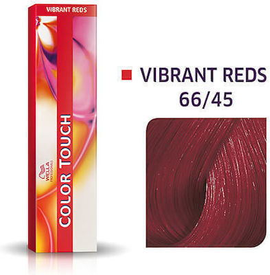 Wella Color Touch Vibrant Reds Hair Dye no Ammonia 66/45 Intense Blonde Dark Red Maoni 60ml