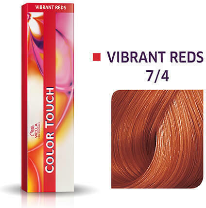 Wella Color Touch Vibrant Reds Полуперманентна Боя За Коса Без Амоняк 7/4 Русо Червено 60ml