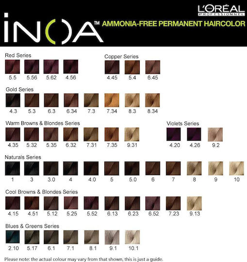 L'Oréal Professionnel Inoa Βαφή Μαλλιών Χωρίς Αμμωνία 7.23 Ξανθό Ιριζέ Ντορέ 60ml