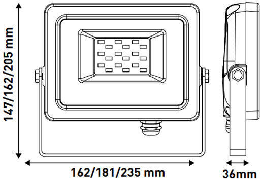 Eurolamp Waterproof LED Floodlight 30W Natural White 4000K IP65