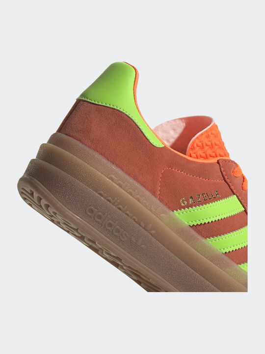 Gazelle Bold Flatforms Sneakers Solar Orange / Solar Green / Gum M2