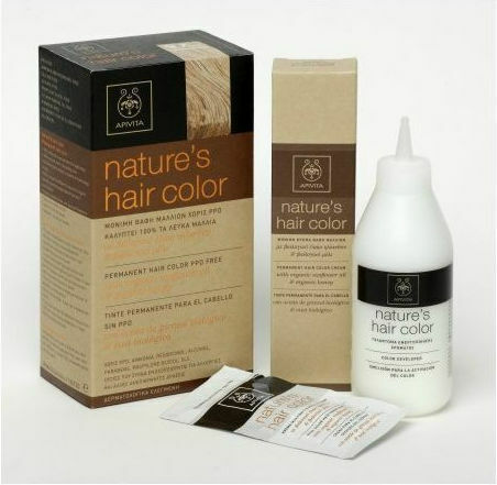 Apivita Nature's Hair Color Βαφή Μαλλιών 7.47 Μπεζ Χαλκινο 125ml