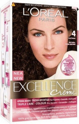 L'Oreal Paris Excellence Creme Vopsea de Păr 4.0 Castaniu 48ml