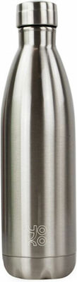 Ecolife Yoko Design Flasche Thermosflasche Rostfreier Stahl BPA-frei Silber 750ml 33-YO-2020