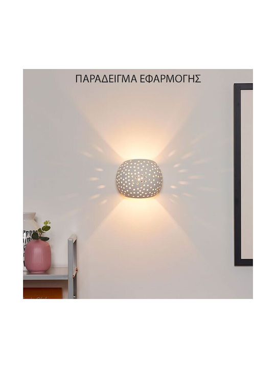 Eurolamp Modern Aplică de Perete cu Soclu G9 Alb Lățime 11.5cm