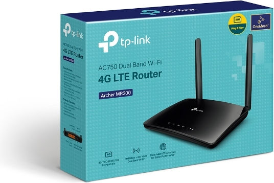 TP-LINK Archer MR200 v5.30 Wireless 4G Router Wi‑Fi 5 with 4 Ports