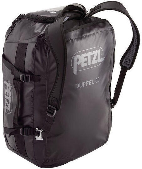 Petzl Duffel Bag Σακ Βουαγιάζ Πλάτης 65lt Μαύρο Υφασμάτινο