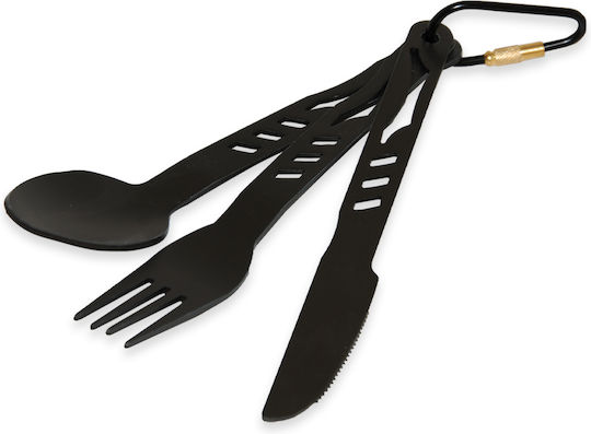 Compass Cutlery for Camping Knife and Fork Set 3pcs