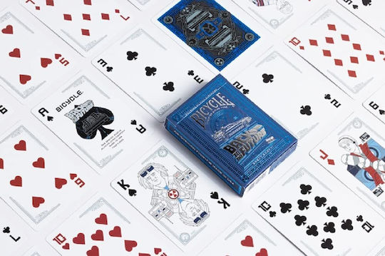 Bicycle Back to the Future Συλλεκτική Τράπουλα Πλαστική για Poker Μπλε