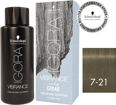 Schwarzkopf Igora Vibrance Temporary Dye 7-21 Blond Medium Fumé Sandre 60ml