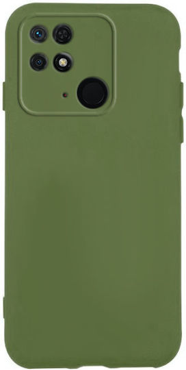 Nemo Matt Soft Задна корица Силикон Тъмнозелено (Redmi 10C)