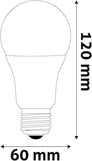 Avide ASG27RGBW-9.4W-WIBLE Smart LED Bulb 9.4W for Socket E27 and Shape A60 RGBW 806lm Dimmable