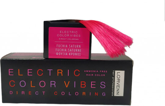 Lorvenn Electric Color Vibes Temporary Hair Dye No Ammonia Fuschia Saturn 90ml