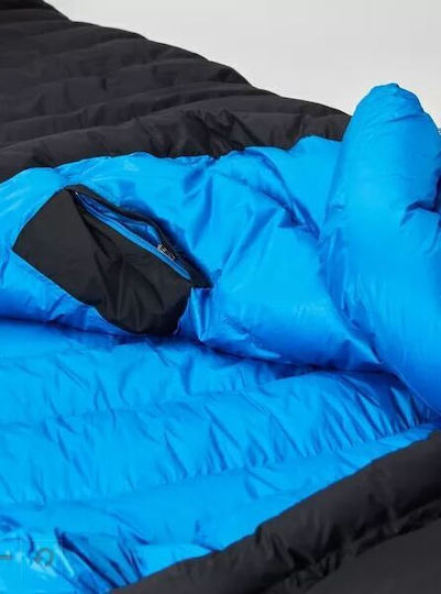 Marmot Sleeping Bag Μονό 3 Εποχών Paiju 10 Black - Clear Blue