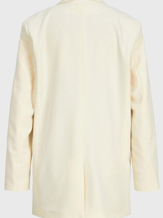 Jack & Jones Μακρύ Γυναικείο Σακάκι Seedpearl