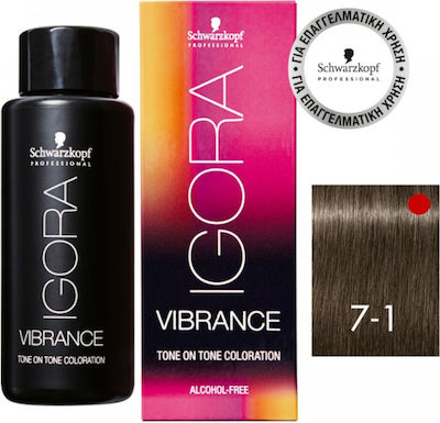 Schwarzkopf Igora Vibrance Vopsea Temporară 7-1 Blondă mijlocie Sadre 60ml