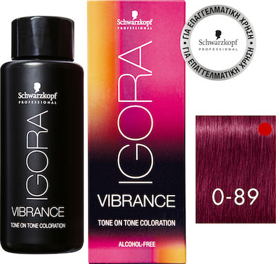 Schwarzkopf Igora Vibrance Vopsea Temporară 0-89 Roșu aprins Violet 60ml