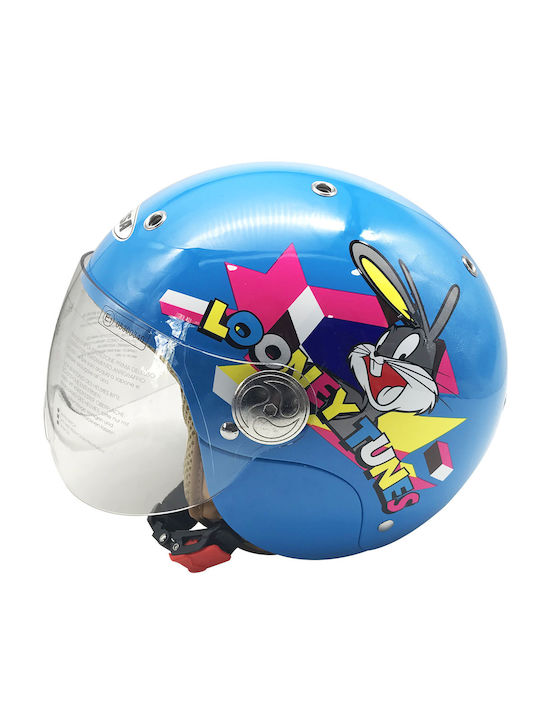 Corsa CX300 Blue Παιδικό Κράνος Μηχανής Jet 750gr