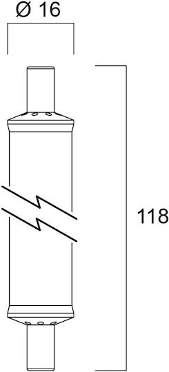 Sylvania Λάμπα LED 7.7W 118mm για Ντουί R7S Φυσικό Λευκό 850lm
