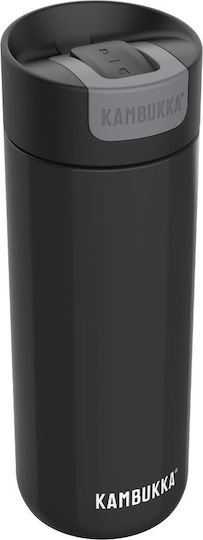 Kambukka Olympus Bottle Thermos Stainless Steel BPA Free 500ml Darkness with Mouthpiece