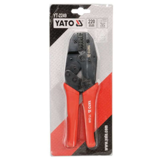 Yato Crimping Tool with Ratchet Mechanism (Length 230mm) YT-2299