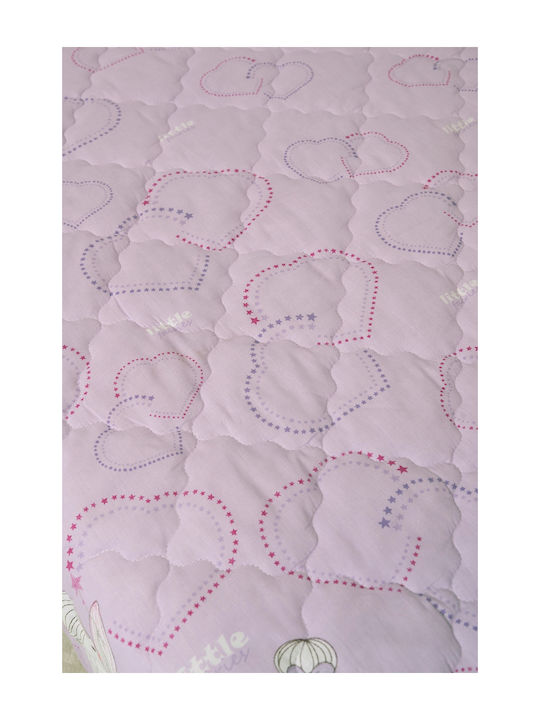 Naf Naf Little Fairies Σετ Βρεφικό Κουβερλί Βαμβακερό Λιλά 100x140cm