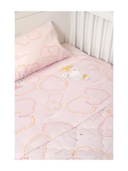 Naf Naf Fairies Set Pătură pentru bebeluși Bumbac Roz 100x140cm