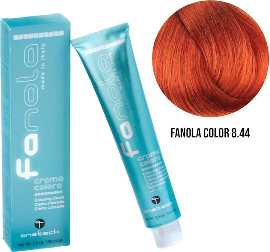 Fanola Colouring Cream Боя за Коса 8.44 Светло Интензивно Медно Русо 100ml