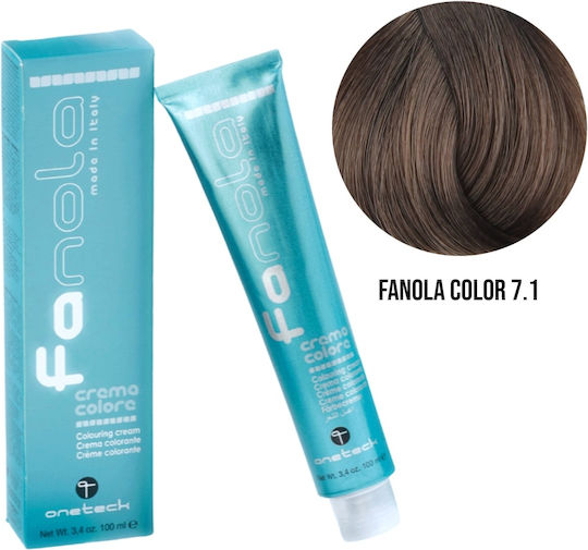Fanola Крем Боя За Коса 7.1 Пепеляво Русо 100ml