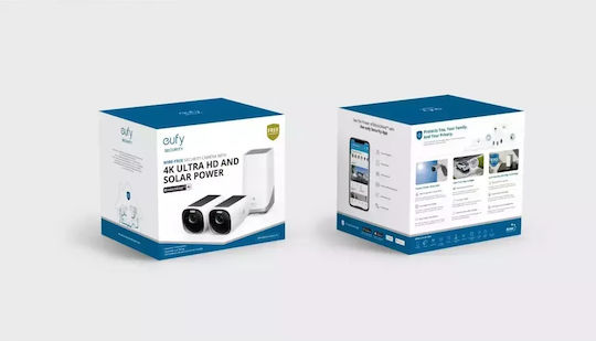 Eufy Surveillance System EufyCam 3 S330 2 Cameras Wireless Cameras IP 8MP with Control Hub