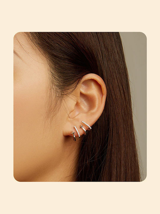 Bamoer Earrings made of Silver with Stones