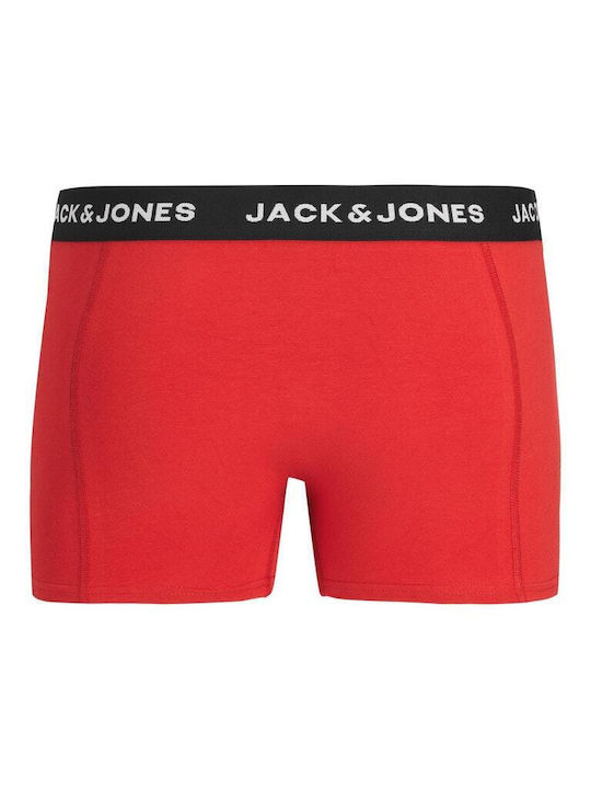 Jack & Jones Boxeri pentru bărbați Albastru/roșu/verde 3Pachet