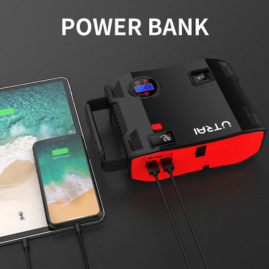 Utrai Jstar 5 Portable Car Battery Jump Starter 24000mAh with Φακό / Power Bank / USB / Pump 12V