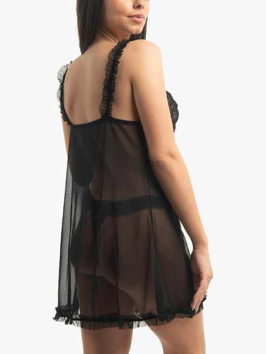 A.A UNDERWEAR Γυναικείο Νυχτικό Μαύρο A.A UNDERWEAR Γυναικείο Νυχτικό Μαύρο
