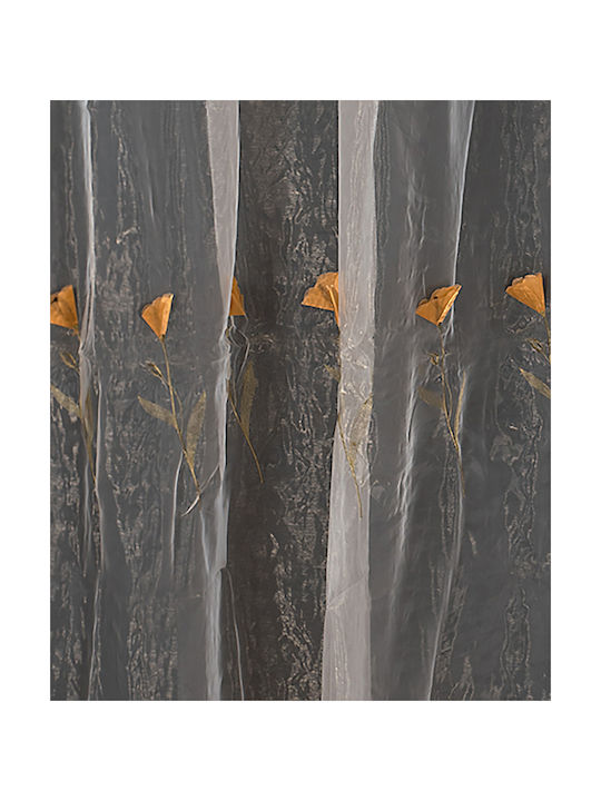 Silk Fashion Κουρτίνα με Τρέσα Κίτρινη 280x300εκ.
