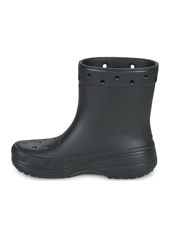 Women's Mid Heel Wellies Black