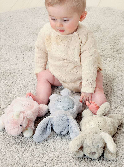Cloud b Sleep Toy Dream Buddies - Patch Puppy made of Fabric with Lights for 0++ Months