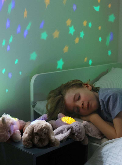Cloud b Sleep Toy Dream Buddies - Patch Puppy made of Fabric with Lights for 0++ Months