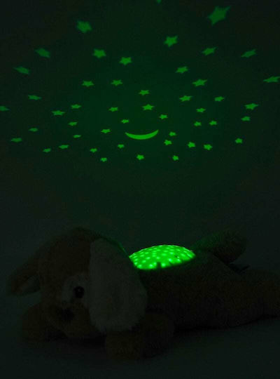 Cloud b Sleep Toy Dream Buddies - Patch Puppy made of Fabric with Lights for 0++ Months