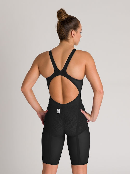 Arena Powerskin Carbon Glide Open Back Състезателно Една Част Бански Черно