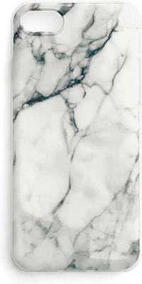 Wozinsky Marble Silicone Back Cover White (iPhone 13 mini)