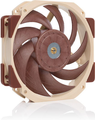 Noctua NF-A12x25r Gehäuselüfter 120mm mit Verbindung 4-Pin PWM 1Stück Braun