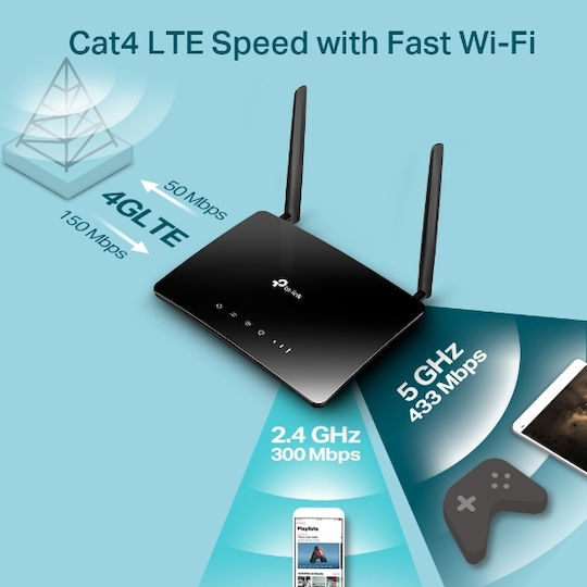 TP-LINK Archer MR200 v5.30 Wireless 4G Router Wi‑Fi 5 with 4 Ports