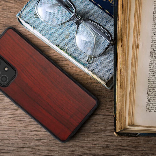 KWmobile Back Cover Ξύλινο Dark Red (Galaxy A53)