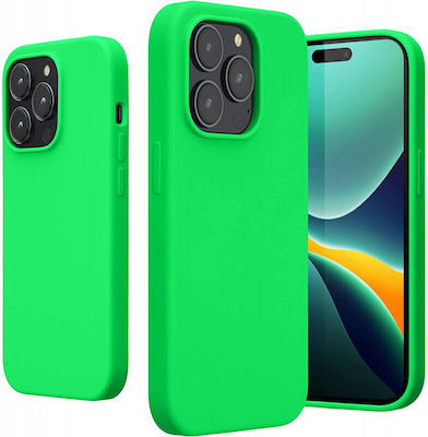 KWmobile Silicone Back Cover Neon Green (iPhone 14 Pro)