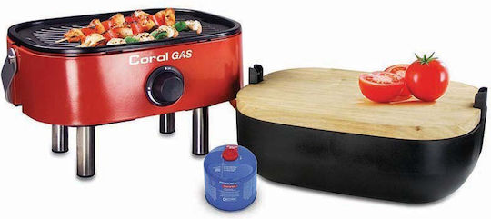 Coral Gas Mini Gas Grill for Camping 42.5x33.5x27cm