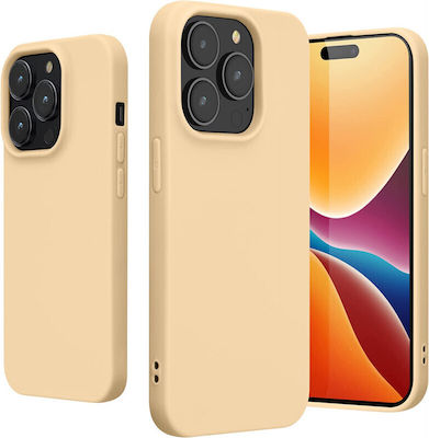 KWmobile Slim Back Cover Σιλικόνης Cream Matte (iPhone 14 Pro)