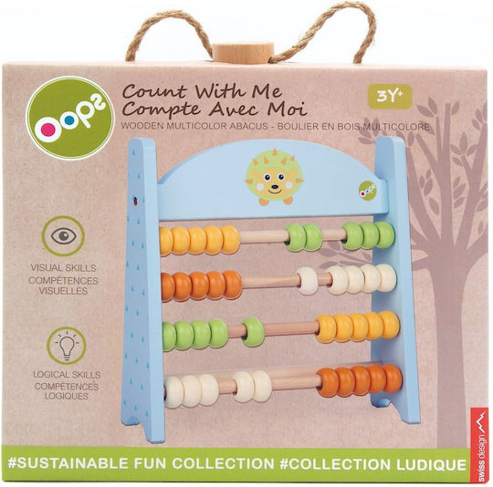 Oops Count with me Hedgehog Abacus made of Wood for 3+ Years Old