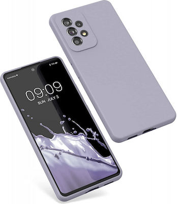 KWmobile Umschlag Rückseite Silikon Light Lavender (Galaxy A53) 57835.139