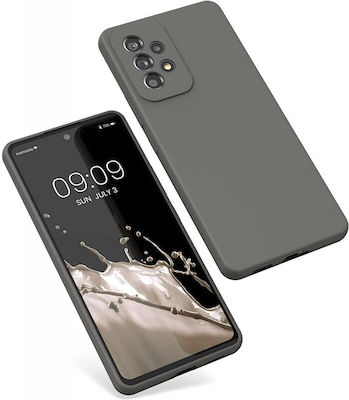 KWmobile Rubber Umschlag Rückseite Silikon Stone Dust (Galaxy A53) 57835.155